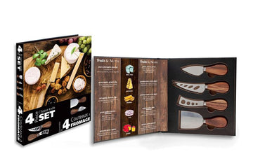 Natural Living - Cheese Knives Acacia Wood 4pc